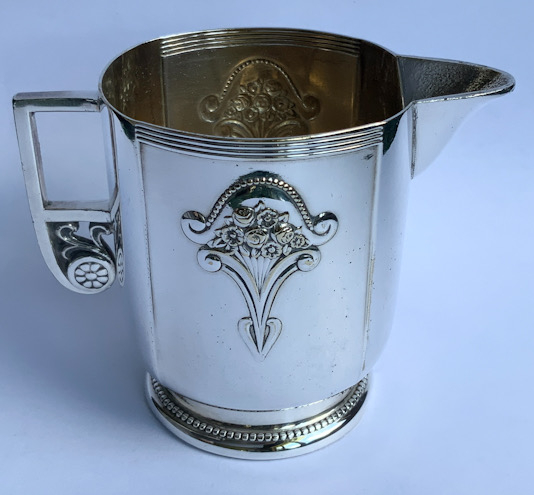 Antique German WMF silver plate jug